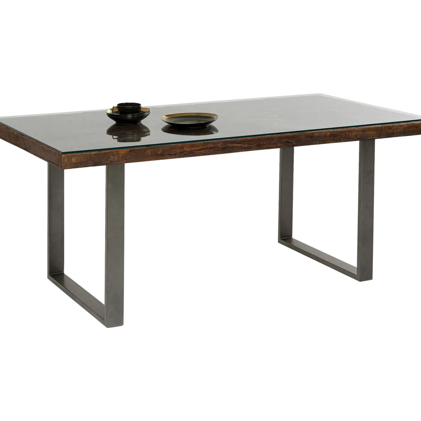 KARE Design Table Conley Acier Brut 180X90