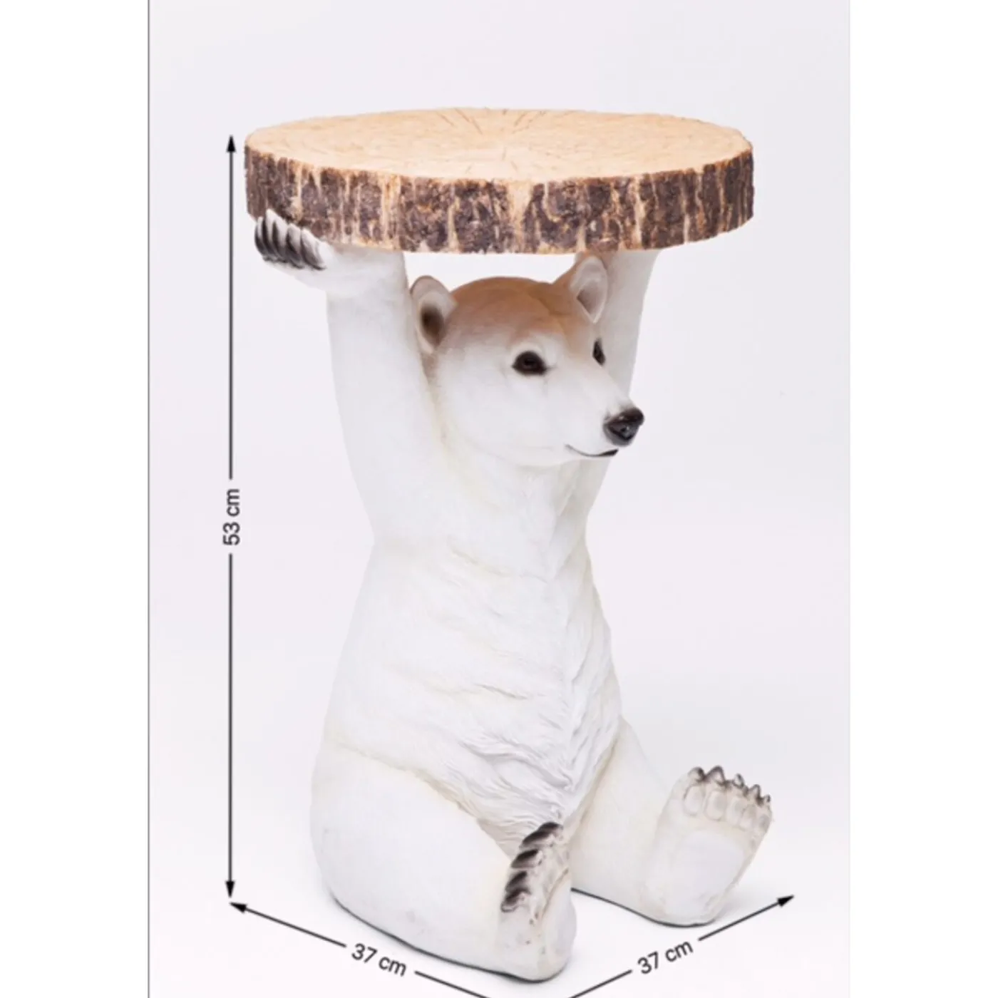 KARE Design Table D Appoint Animal Polar Bear O37Cm