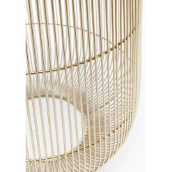 KARE Design Table D Appoint Beam Marbre Blanc-Laiton O32Cm