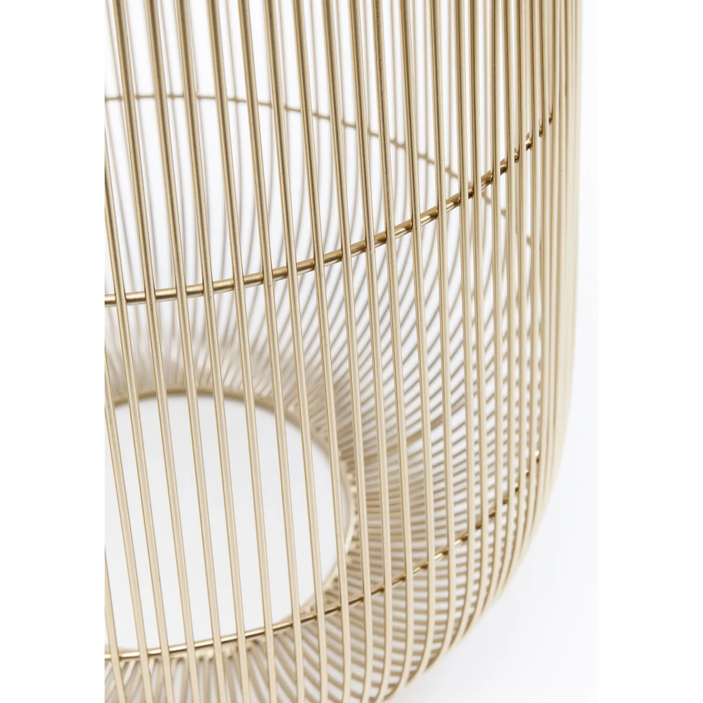 KARE Design Table D Appoint Beam Marbre Blanc-Laiton O32Cm