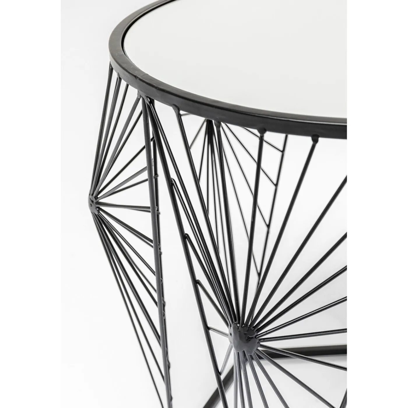 KARE Design Table D Appoint Cobweb Noir (2/Set)