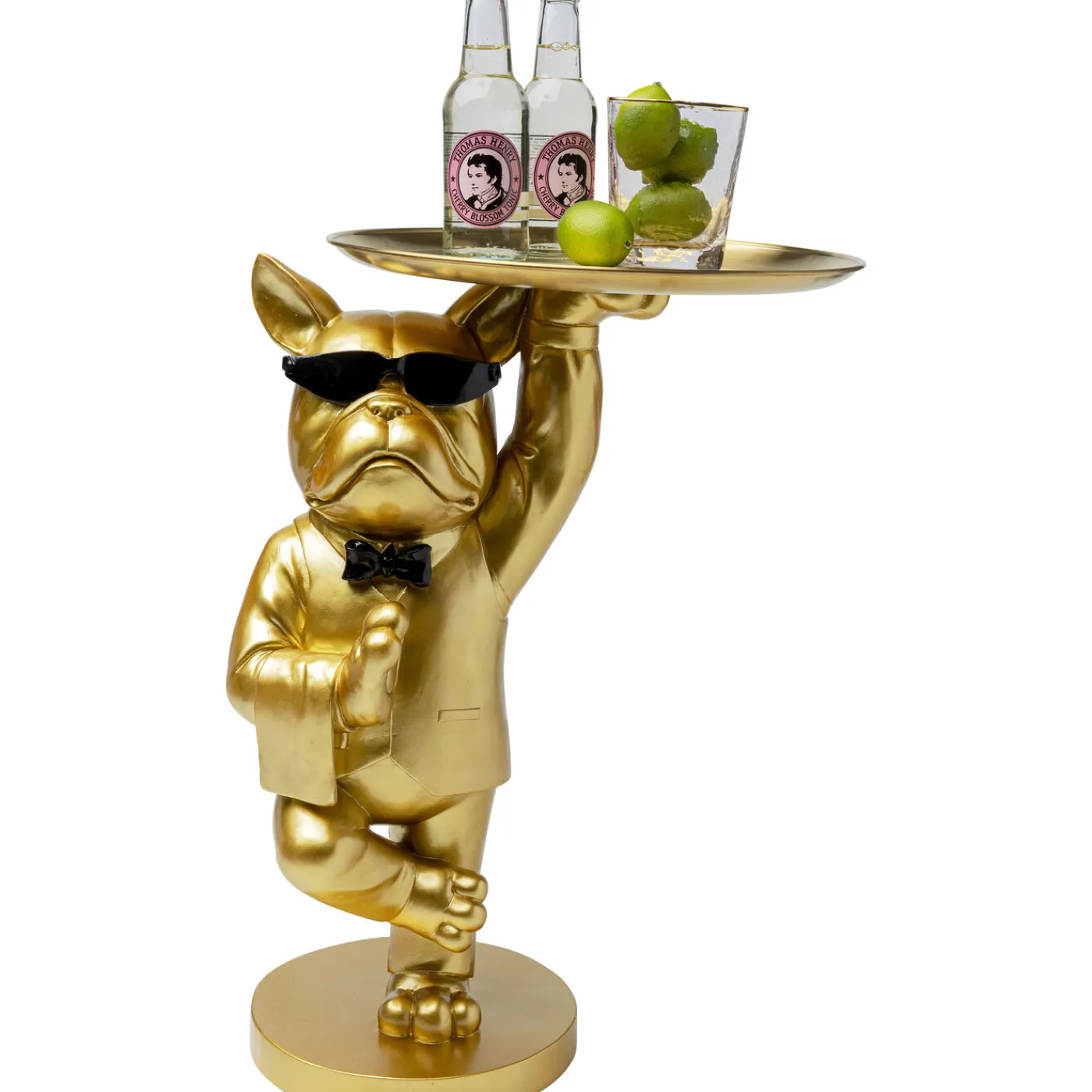 KARE Design Table D Appoint Cool Bulldog Tray Dore 34X55Cm