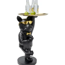 KARE Design Table D Appoint Cool Bulldog Tray Noir 34X55Cm