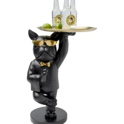 KARE Design Table D Appoint Cool Bulldog Tray Noir 34X55Cm