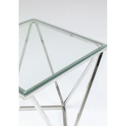 KARE Design Table D Appoint Cristallo Argente 50X50Cm
