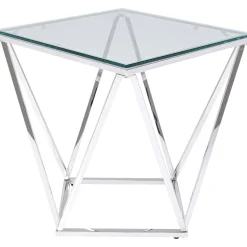 KARE Design Table D Appoint Cristallo Argente 50X50Cm