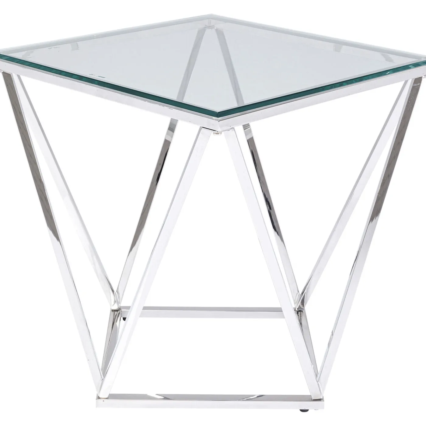 KARE Design Table D Appoint Cristallo Argente 50X50Cm