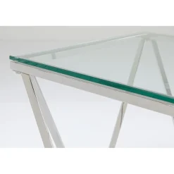 KARE Design Table D Appoint Cristallo Argente 50X50Cm