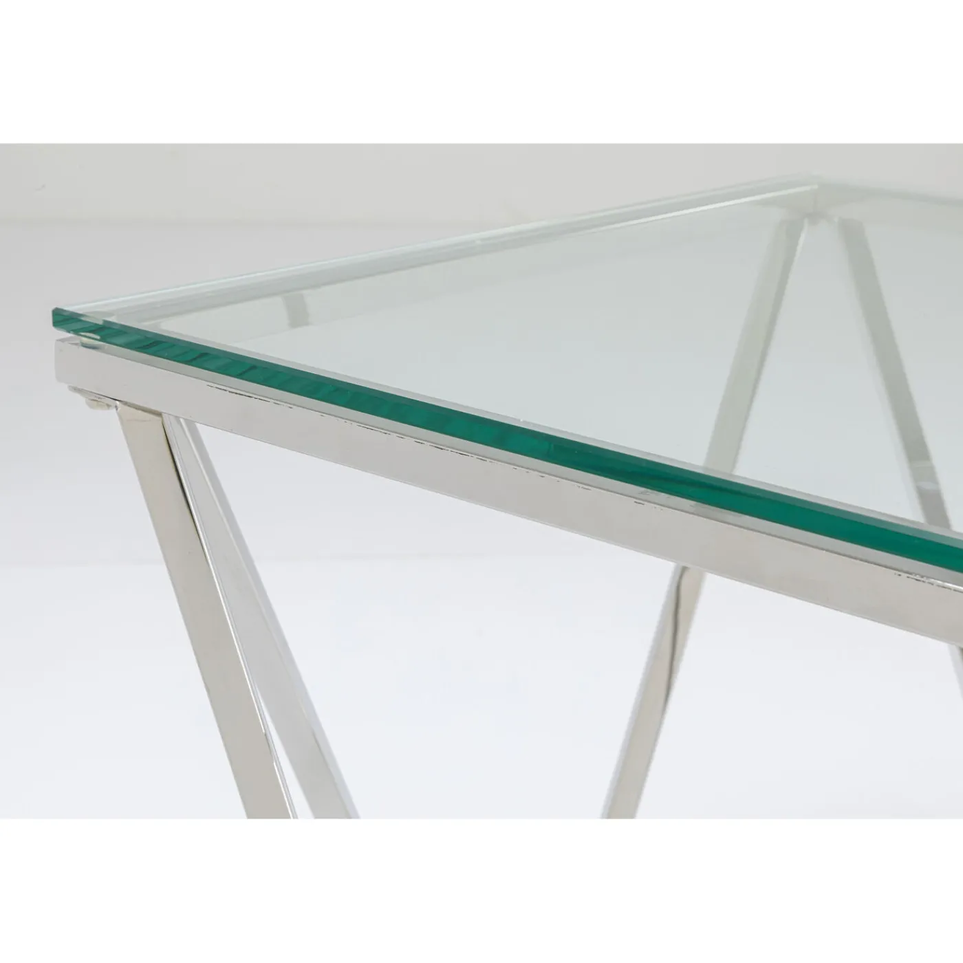 KARE Design Table D Appoint Cristallo Argente 50X50Cm