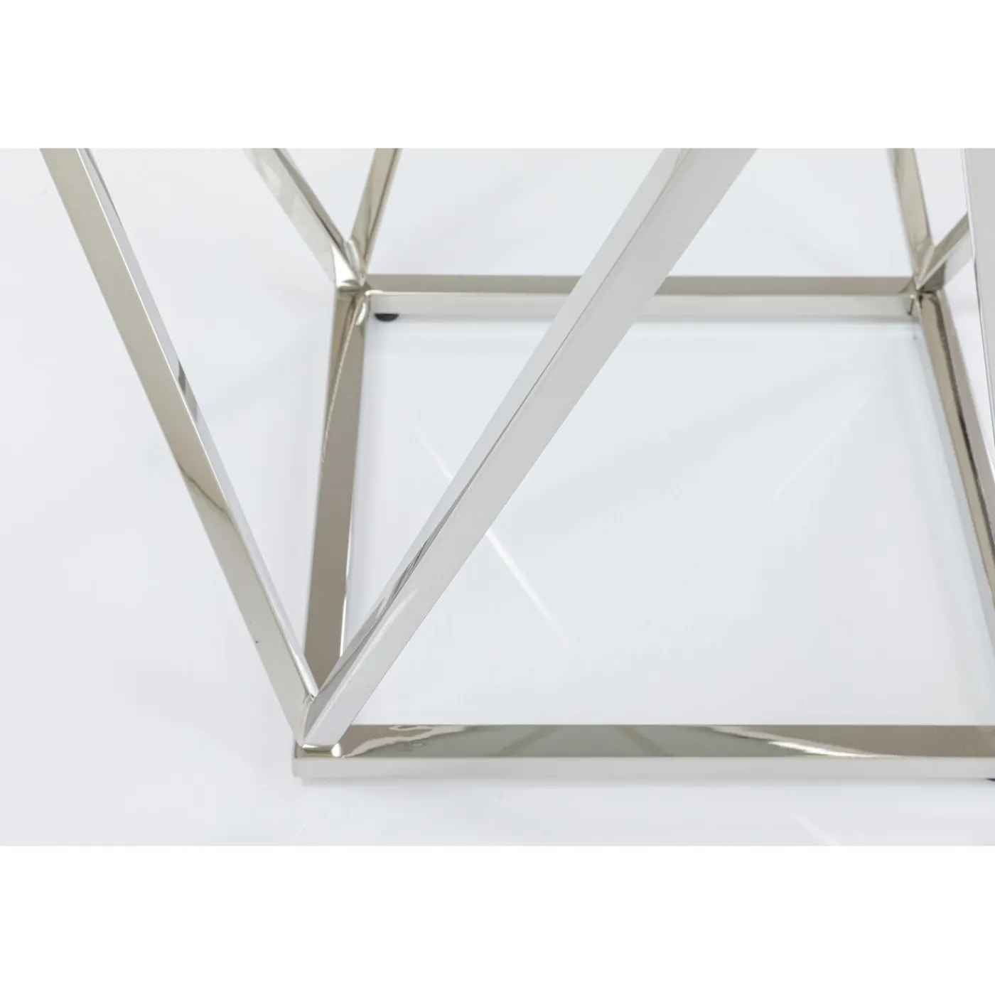 KARE Design Table D Appoint Cristallo Argente 50X50Cm