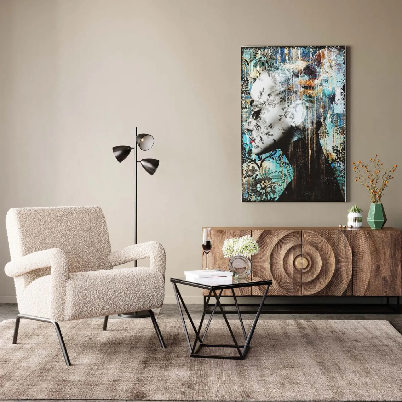 KARE Design Table D Appoint Cristallo 50X50Cm