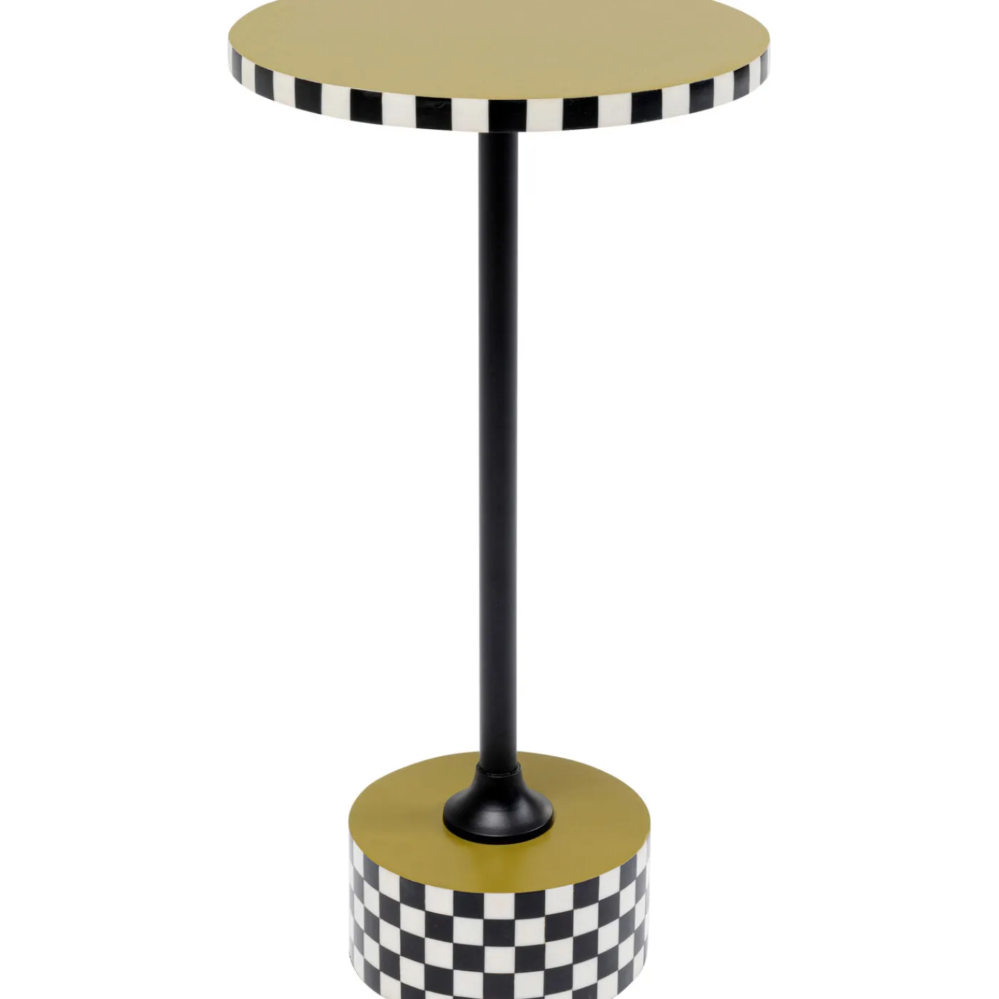 KARE Design Table D Appoint Domero Checkers Vert Olive O25Cm