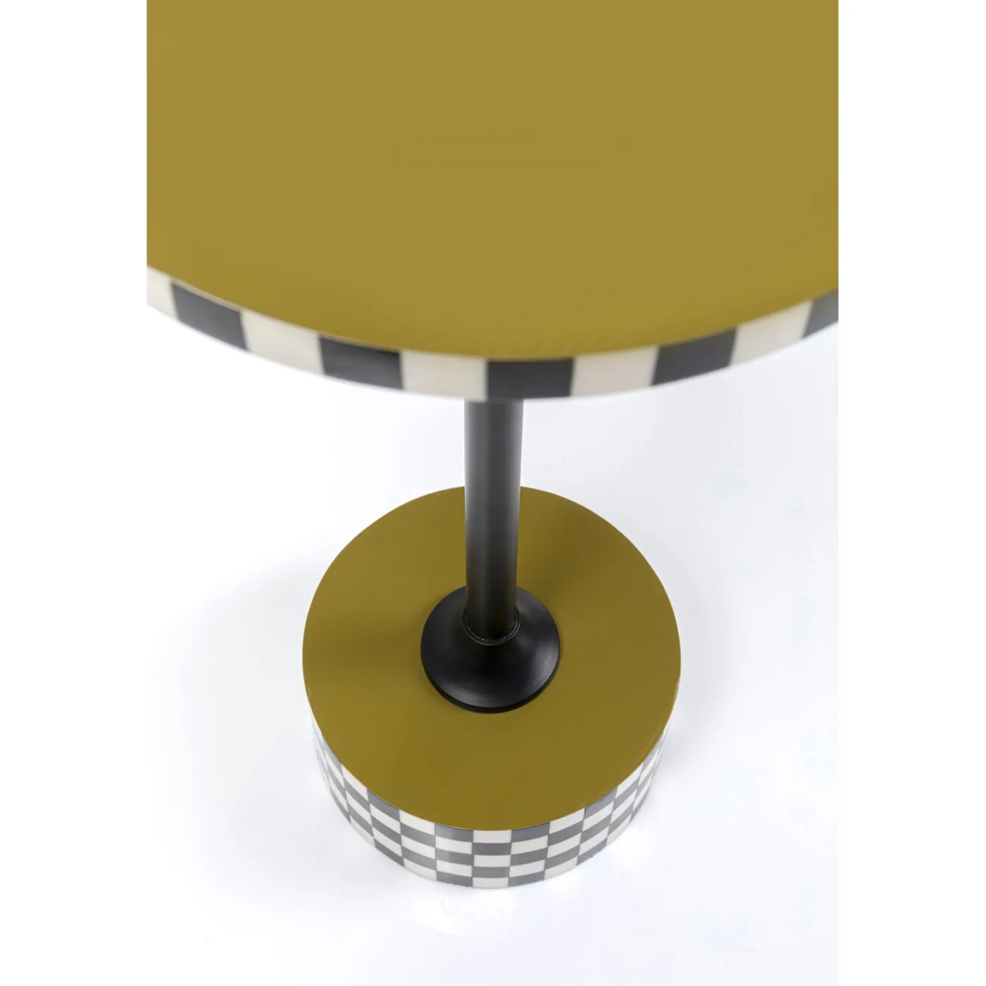 KARE Design Table D Appoint Domero Checkers Vert Olive O25Cm