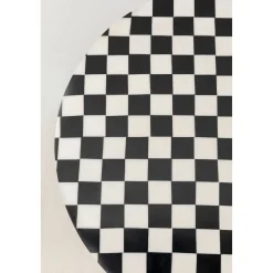 KARE Design Table D Appoint Domero Chess Noir Blanc O25Cm
