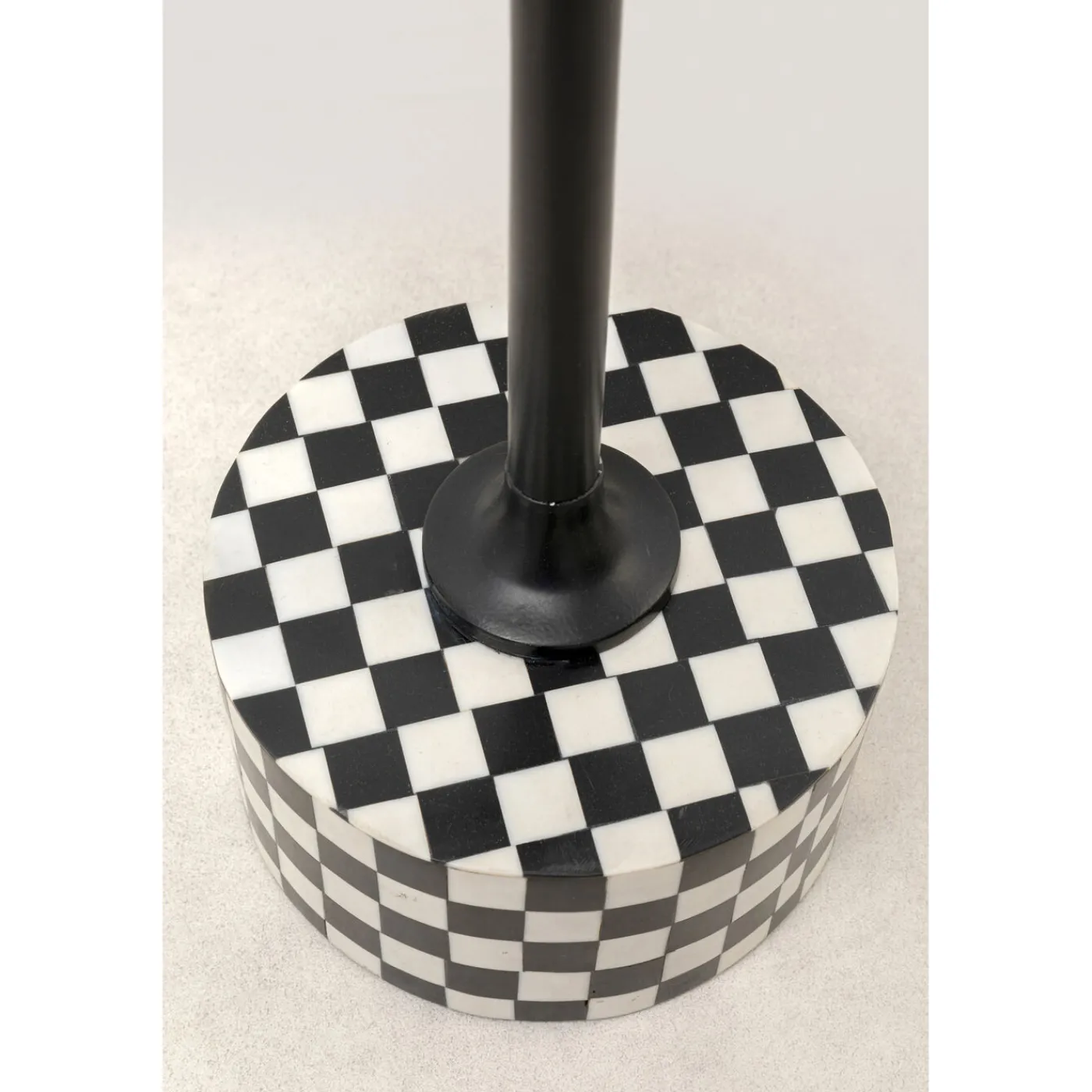 KARE Design Table D Appoint Domero Chess Noir Blanc O25Cm