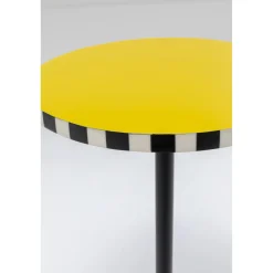 KARE Design Table D Appoint Domero Checkers Jaune O25Cm