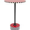 KARE Design Table D Appoint Domero Checkers Rouge O40Cm