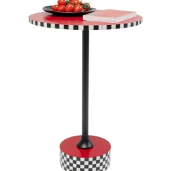 KARE Design Table D Appoint Domero Checkers Rouge O40Cm