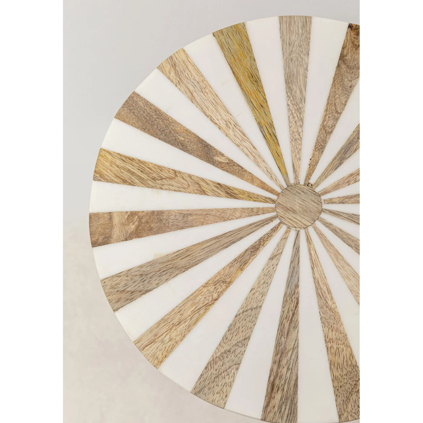 KARE Design Table D Appoint Domero Cirque Laiton Blanc O25Cm