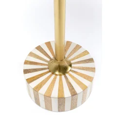 KARE Design Table D Appoint Domero Cirque Laiton Blanc O40Cm