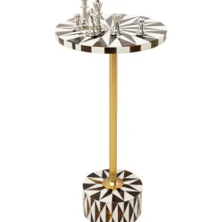 KARE Design Table D Appoint Domero Star Noir Blanc O25Cm