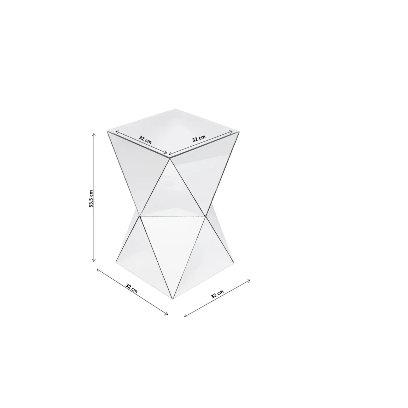 KARE Design Table D Appoint Luxury Triangle 32X32Cm