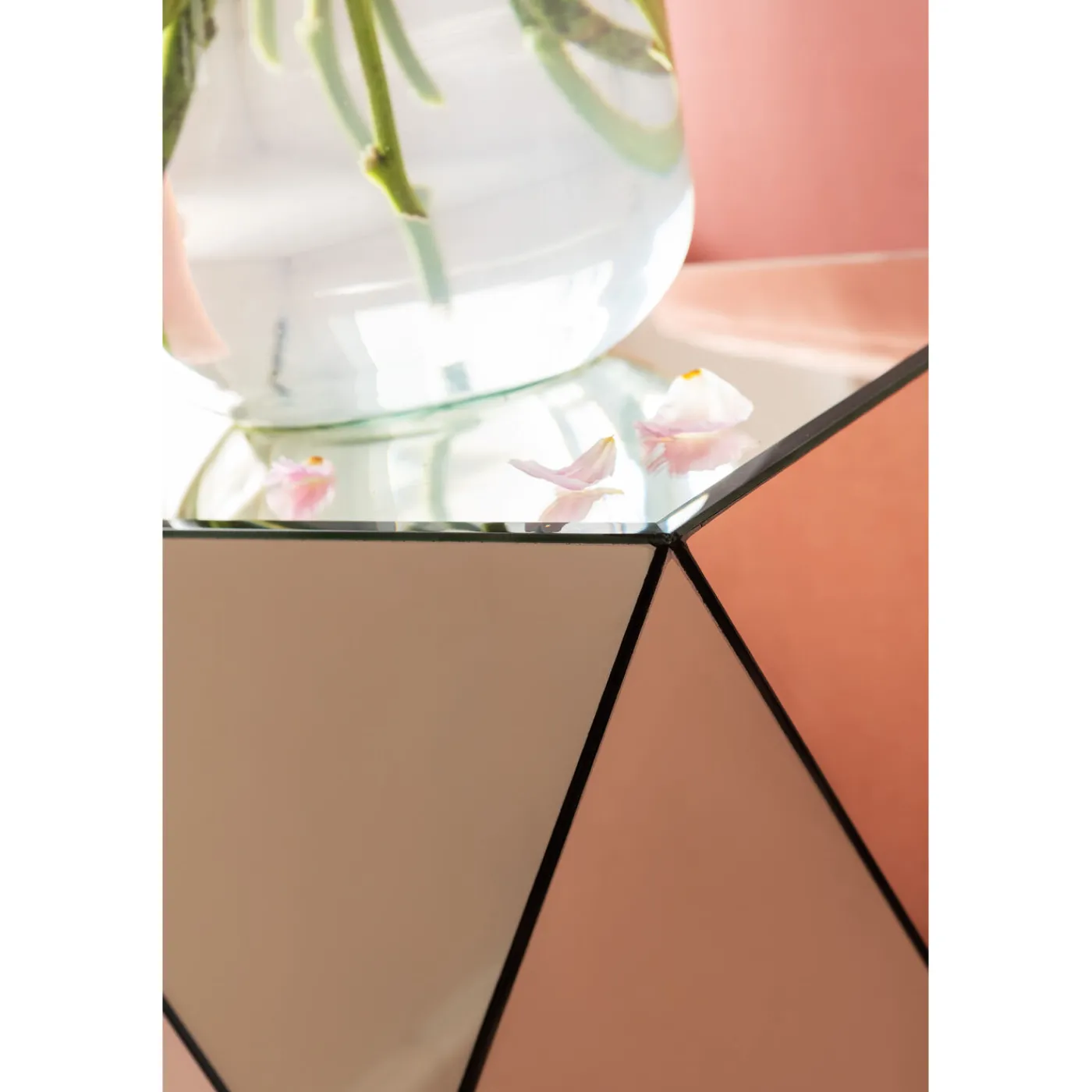 KARE Design Table D Appoint Luxury Triangle Champagne 32X32Cm