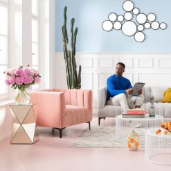 KARE Design Table D Appoint Luxury Triangle Champagne 32X32Cm