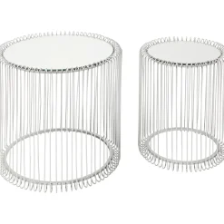 KARE Design Table D Appoint Wire Argente (2/Set)