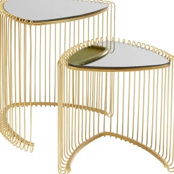 KARE Design Table D Appoint Wire Triangle Dore (2/Set)