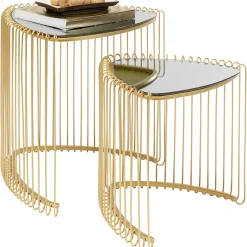 KARE Design Table D Appoint Wire Triangle Dore (2/Set)