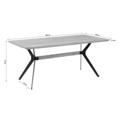 KARE Design Table Downtown Noyer 180X90Cm