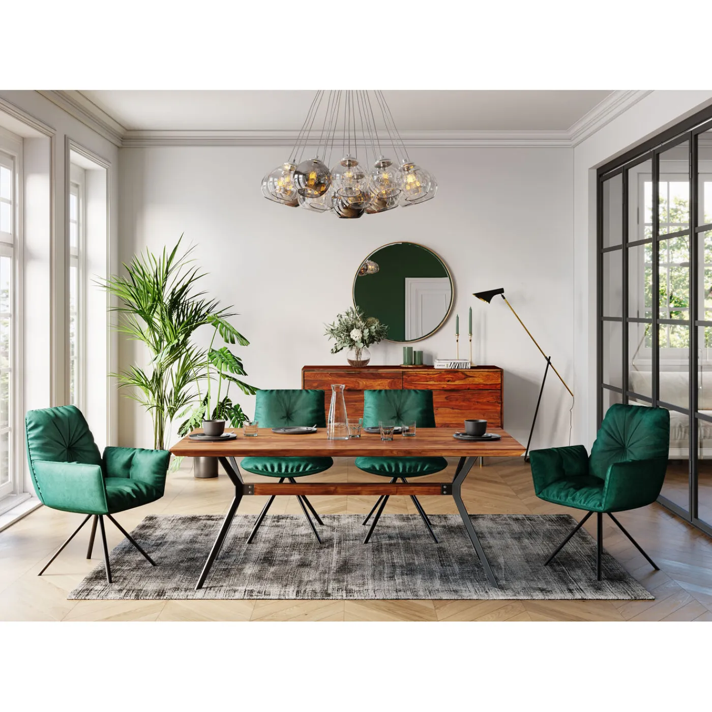 KARE Design Table Downtown Noyer 180X90Cm