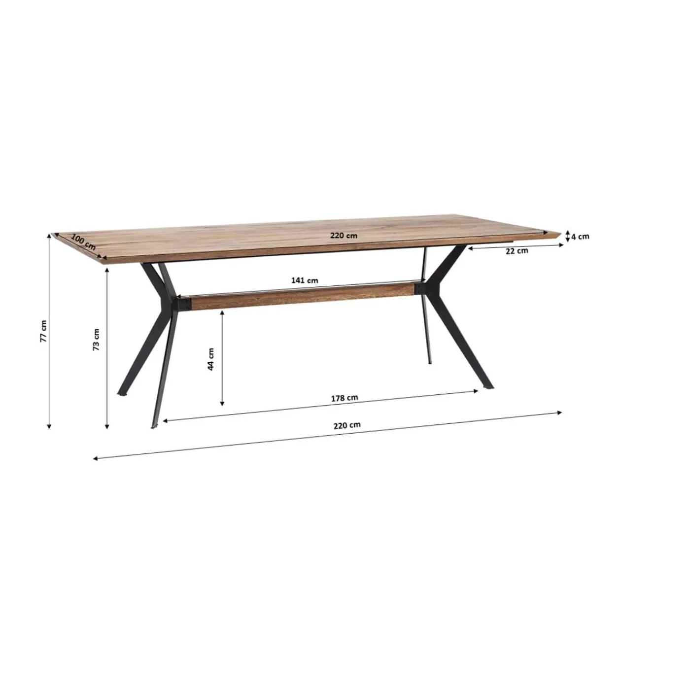 KARE Design Table Downtown 220X100Cm