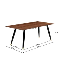 KARE Design Table Duran Square 180X90Cm