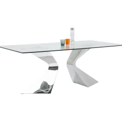 KARE Design Table Gloria Chrome 200X100Cm