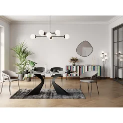 KARE Design Table Gloria Noir 200X100Cm