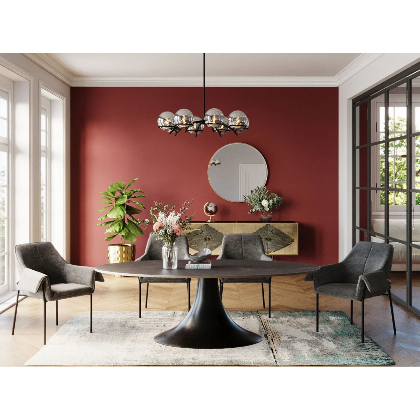 KARE Design Table Grande Possibilita Noir 220X120Cm