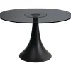 KARE Design Table Grande Possibilita Verre Fume O110Cm
