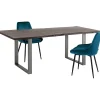KARE Design Table Harmony Fonce Acier Brut 200X100
