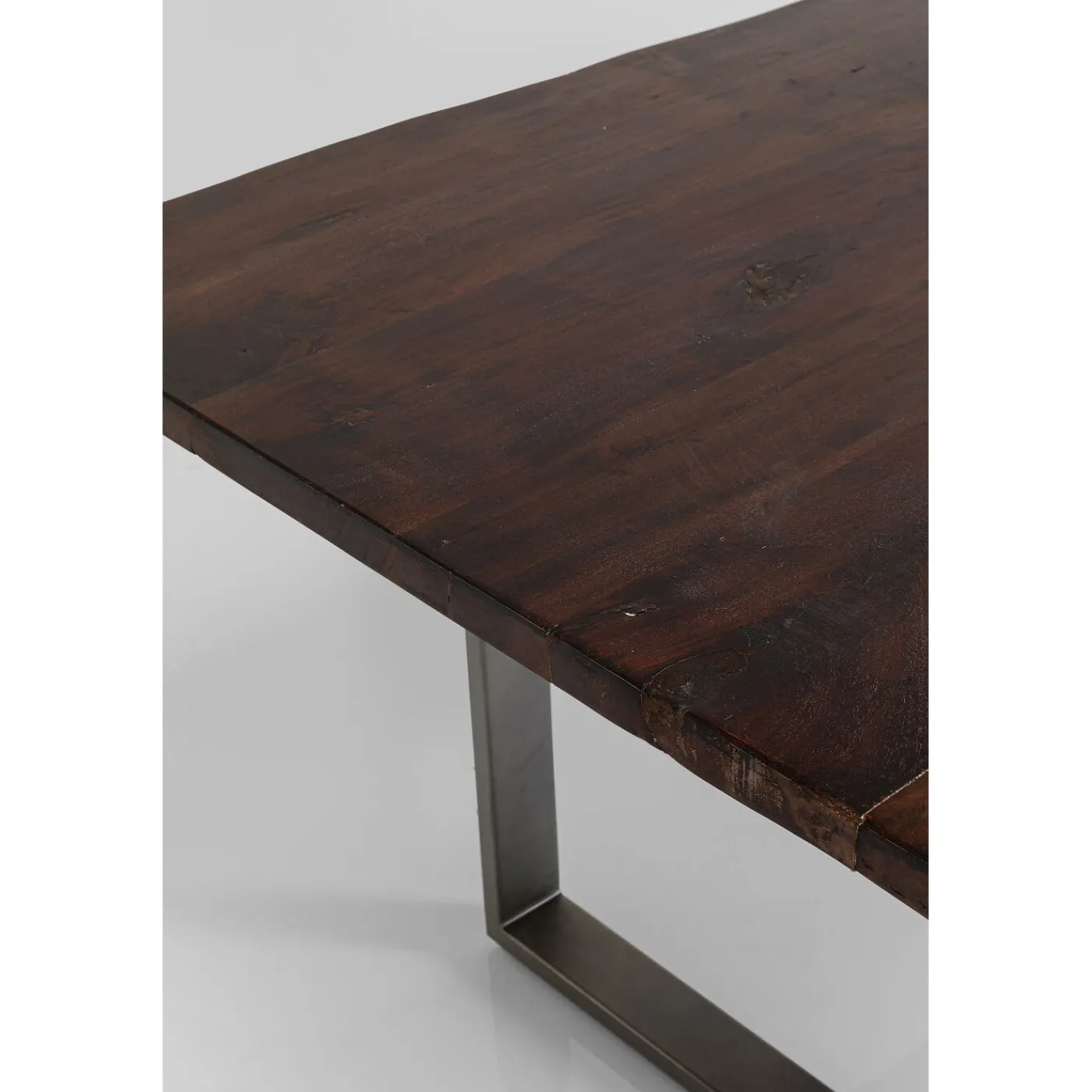 KARE Design Table Harmony Fonce Acier Brut 200X100