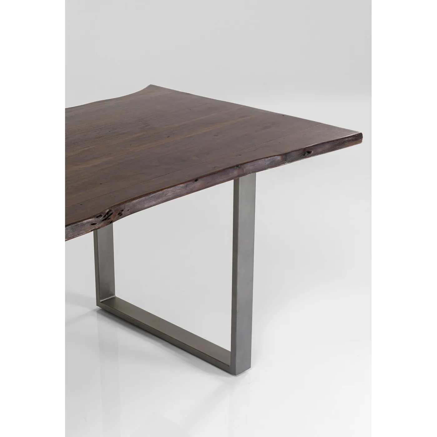 KARE Design Table Harmony Fonce Acier Brut 200X100