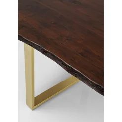 KARE Design Table Harmony Fonce Acier Brut 200X100