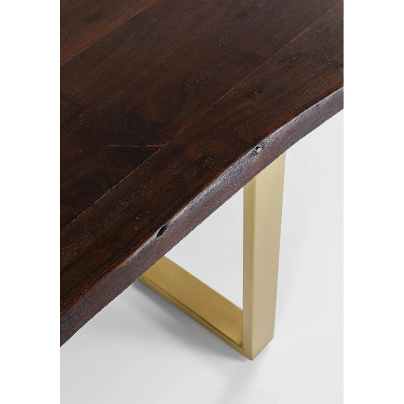 KARE Design Table Harmony Fonce Acier Brut 200X100