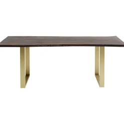 KARE Design Table Harmony Fonce Acier Brut 200X100