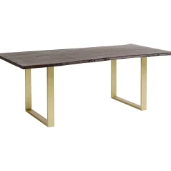 KARE Design Table Harmony Fonce Acier Brut 200X100