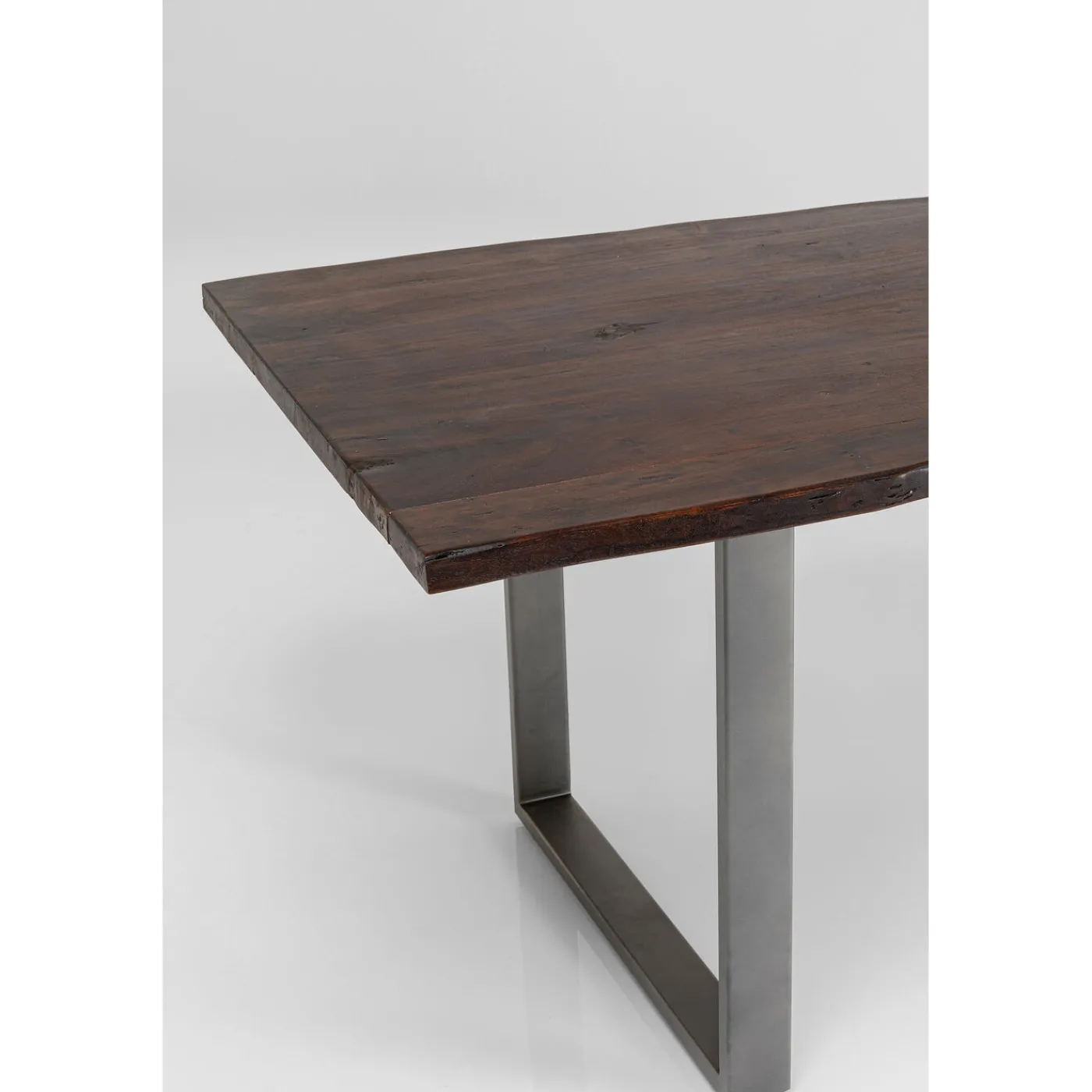 KARE Design Table Harmony Fonce Acier Brut 160X80