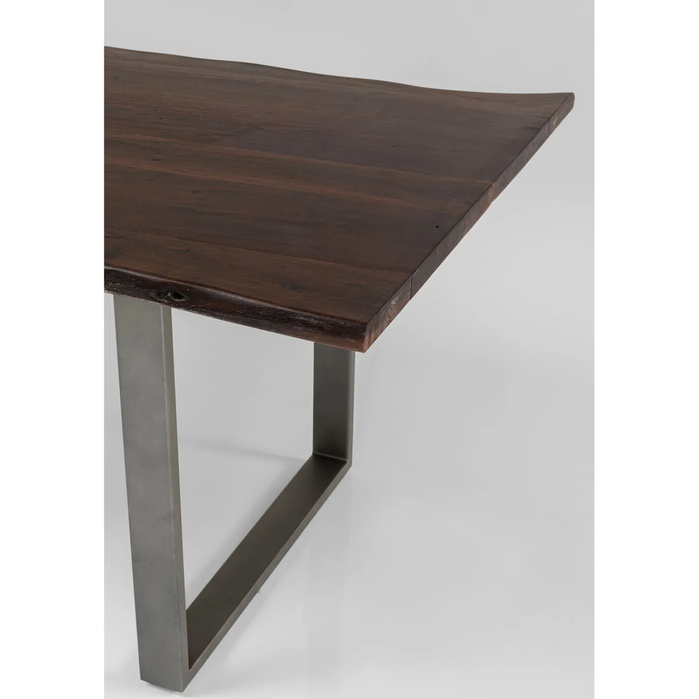 KARE Design Table Harmony Fonce Acier Brut 180X90
