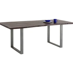 KARE Design Table Harmony Fonce Acier Brut 180X90