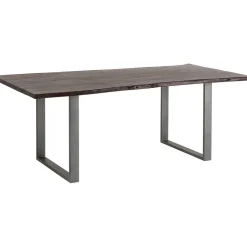 KARE Design Table Harmony Fonce Acier Brut 180X90